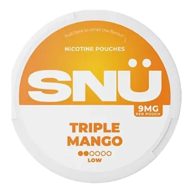 SNU Triple Mango 9mg nicotine pouch can