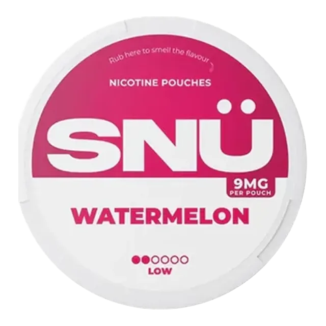 SNU Watermelon 9mg nicotine pouch can