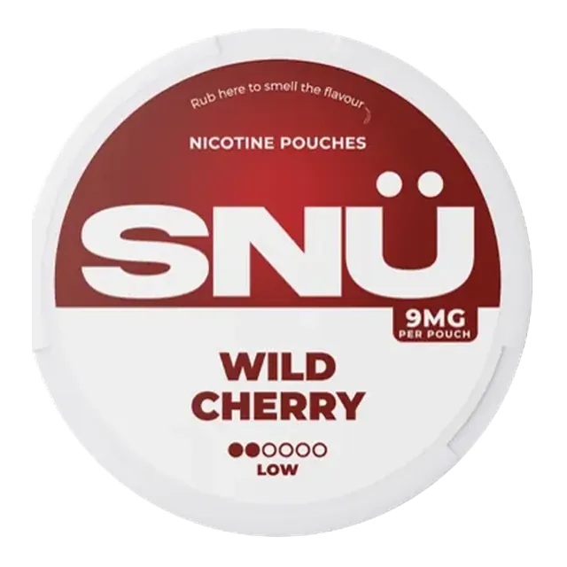SNU Wild Cherry 9mg nicotine pouch can
