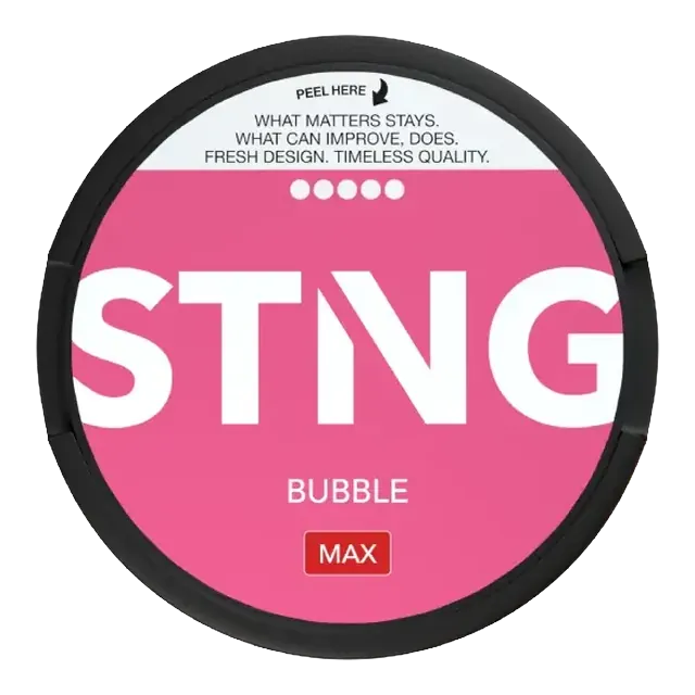 STNG Bubble MAX 9.2mg nicotine pouch can