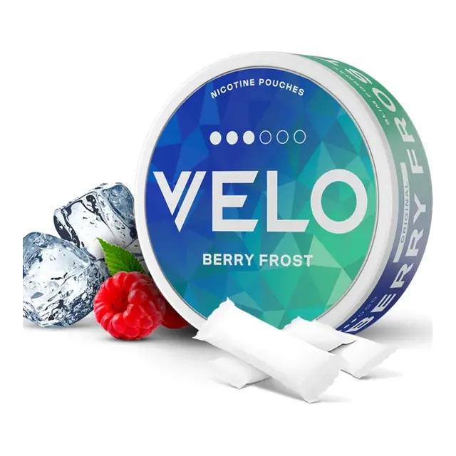 VELO Berry Frost 10mg nicotine pouch can