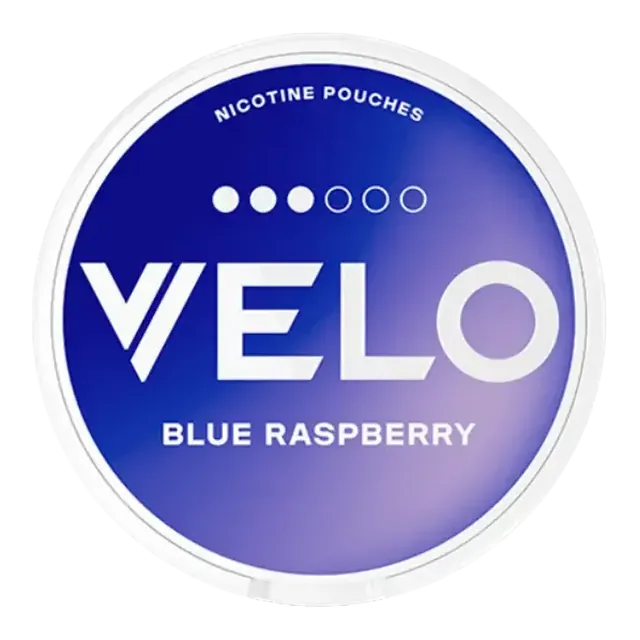 VELO Blue Raspberry 8mg nicotine pouch can