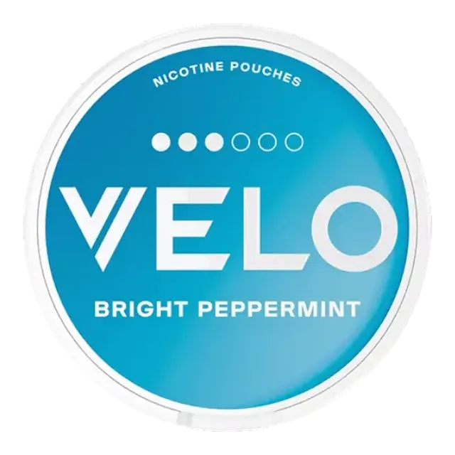 VELO Bright Peppermint 8mg nicotine pouch can