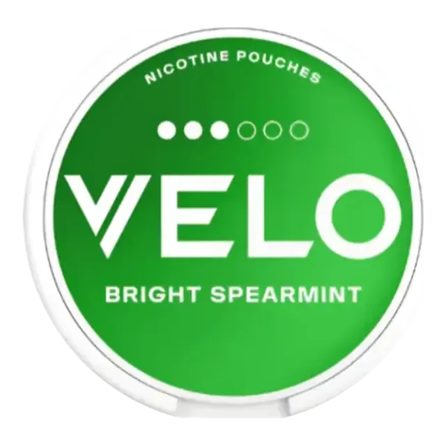 VELO Bright Spearmint 8mg nicotine pouch can