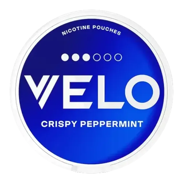 VELO Crispy Peppermint Mini 8mg nicotine pouch can