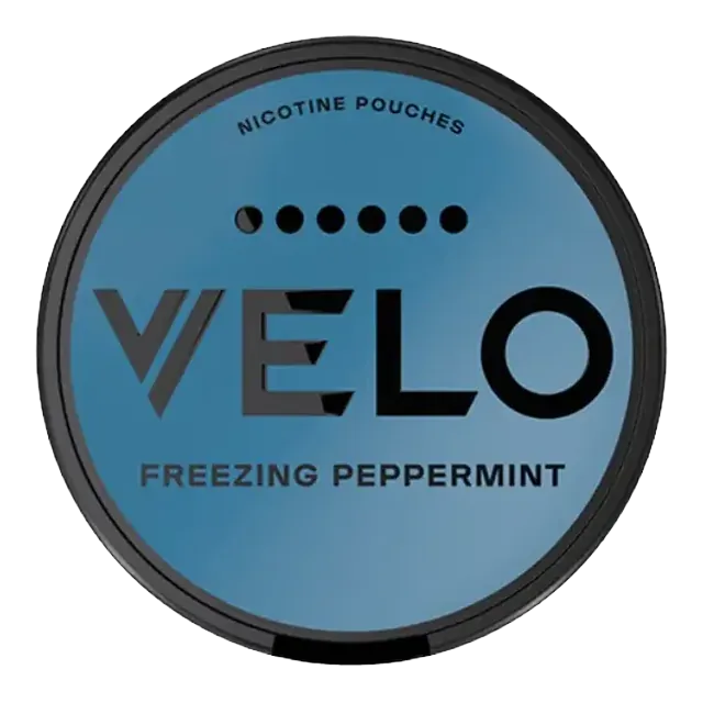 VELO Freezing Peppermint MAX 17mg nicotine pouch can