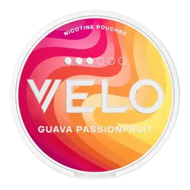 VELO Guava Passionfruit Slim 8mg nicotine pouch can