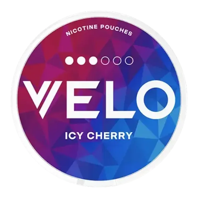 VELO Icy Cherry 8mg nicotine pouch can