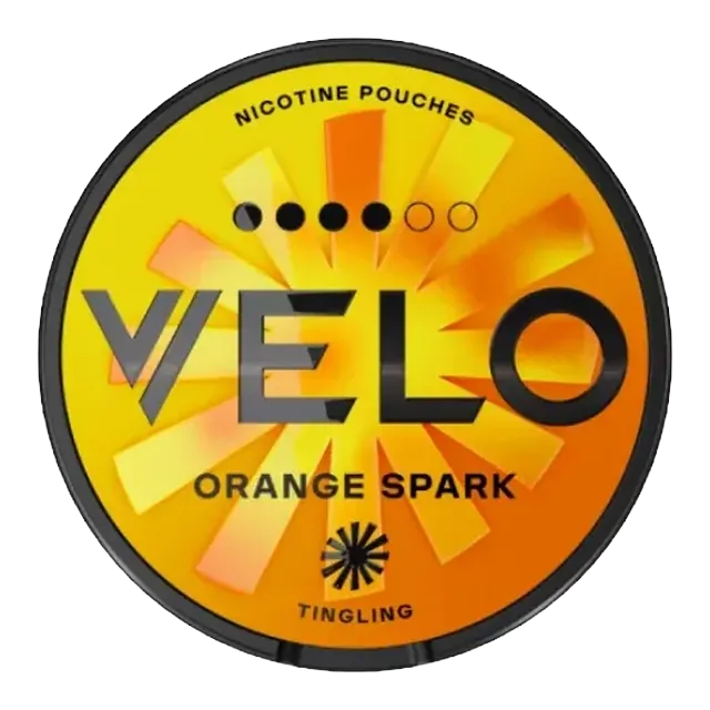 VELO Orange Spark 10.9mg nicotine pouch can