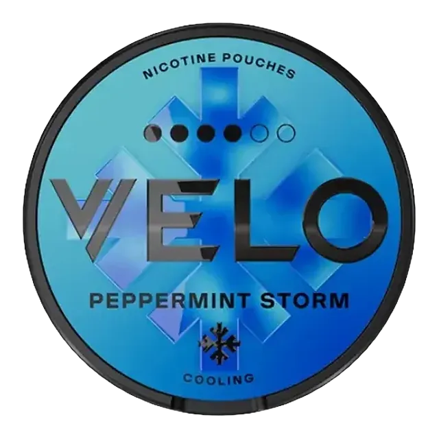 VELO Peppermint Storm 10.9mg nicotine pouch can