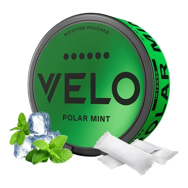 VELO Polar Mint Intense 14mg nicotine pouch can