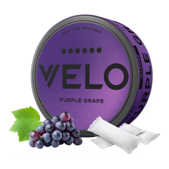 VELO Purple Grape Intense 17mg nicotine pouch can