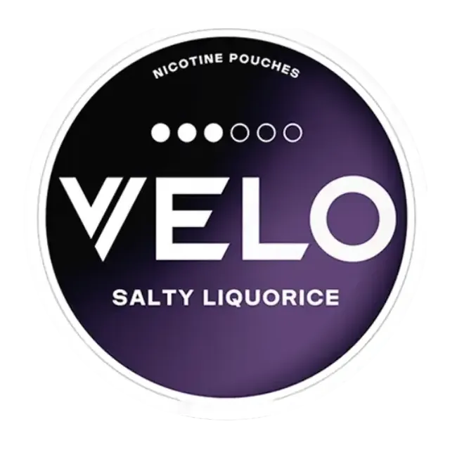 VELO Salty Liquorice 10mg nicotine pouch can