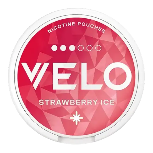 VELO Strawberry Ice Slim 10mg nicotine pouch can