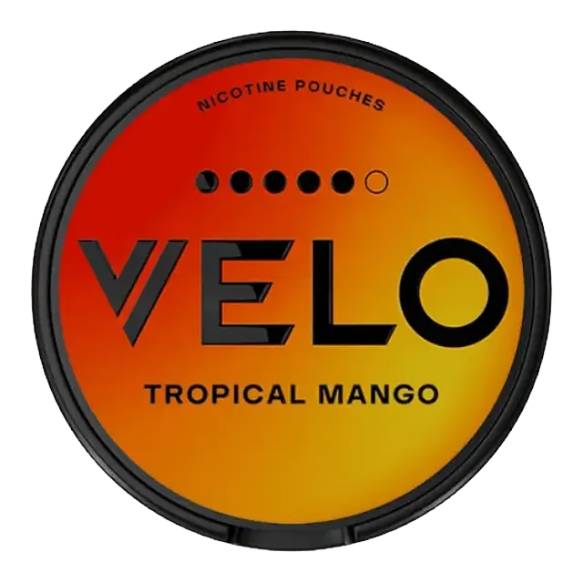 VELO Tropical Mango High Nic 14mg nicotine pouch can