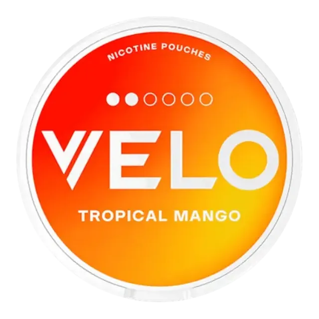 VELO Tropical Mango Slim 6mg nicotine pouch can