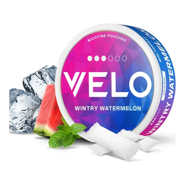 VELO Wintry Watermelon 10mg nicotine pouch can