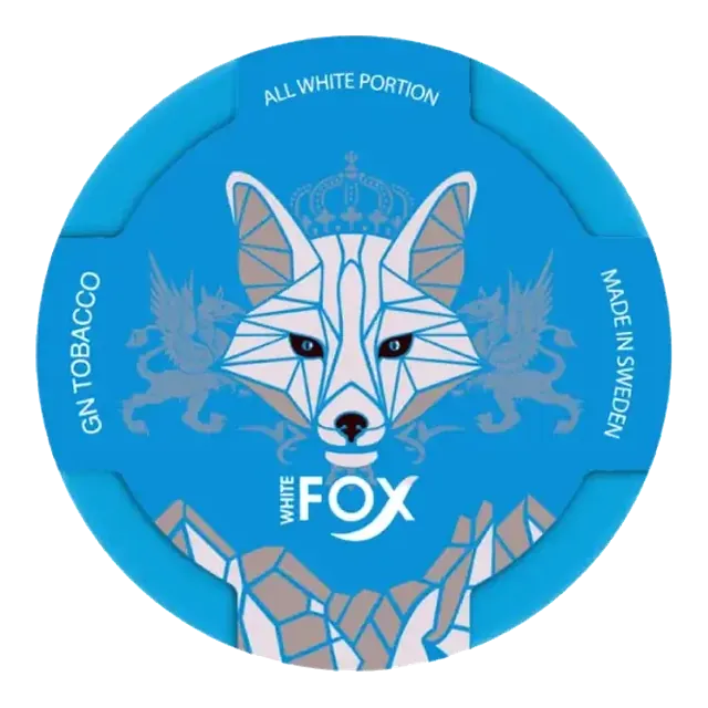 White Fox All White Portion 12mg nicotine pouch can
