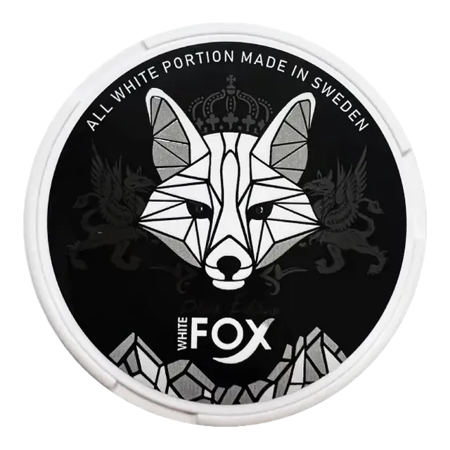 White Fox Black Edition 22.5mg nicotine pouch can
