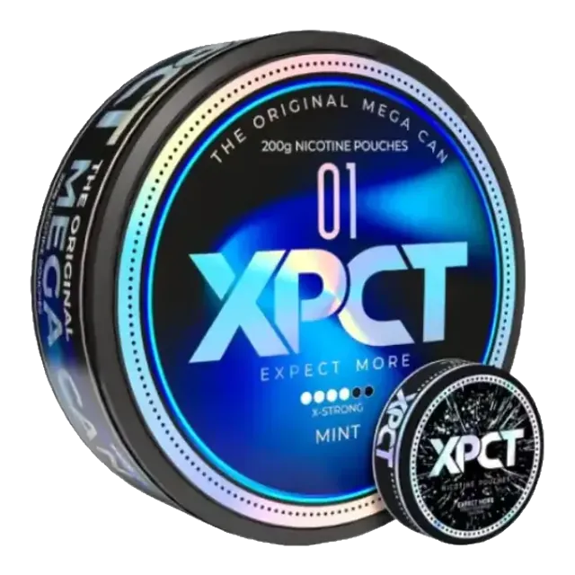 XPCT Black Mega Mint 10.4mg nicotine pouch can