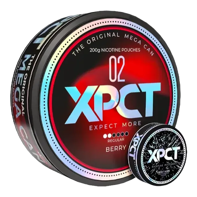 XPCT Mega Can Berry 8.4mg nicotine pouch can