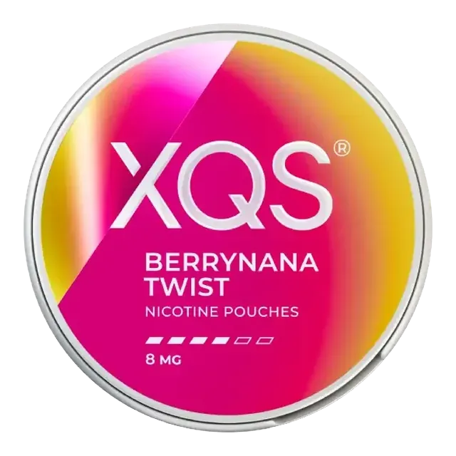 XQS Berrynana Twist Strong 8mg nicotine pouch can
