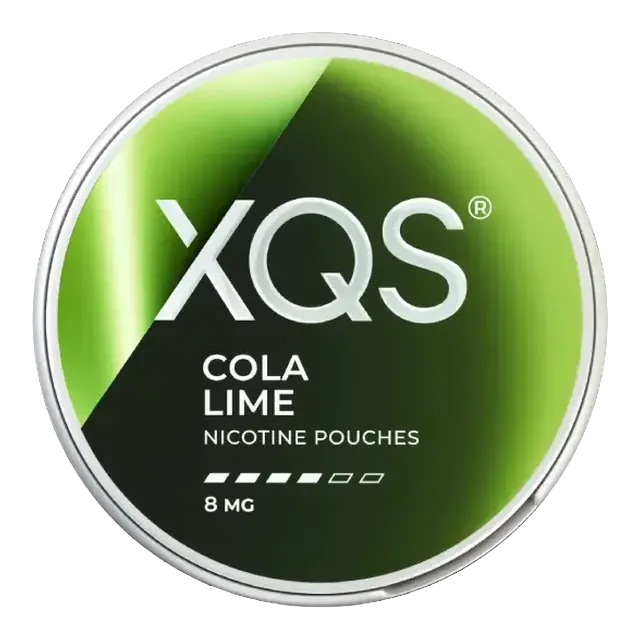 XQS Cola Lime 8mg nicotine pouch can