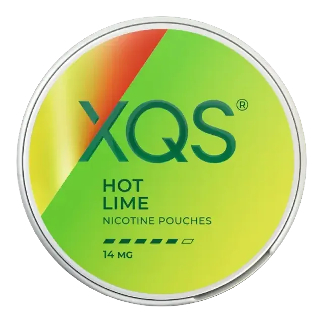 XQS Hot Lime 14mg nicotine pouch can