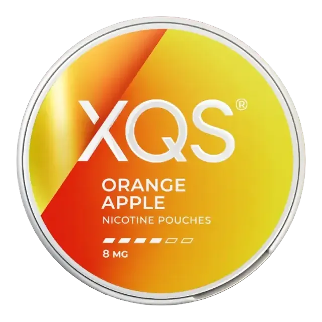 XQS Orange Apple Slim Strong 8mg nicotine pouch can