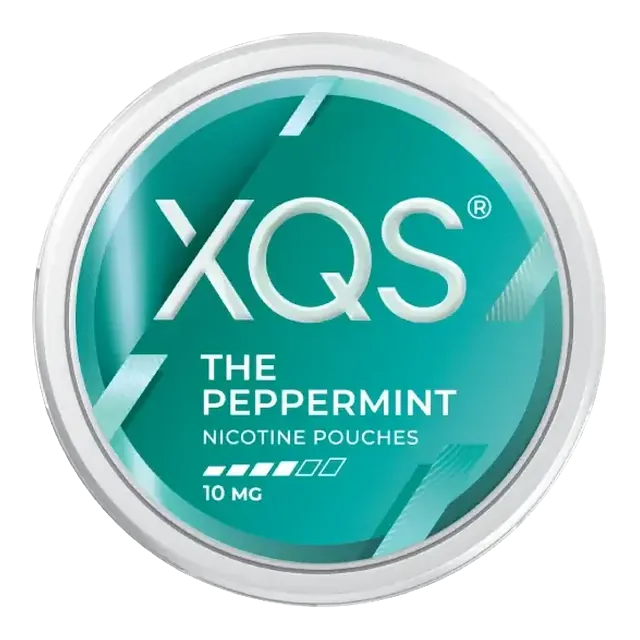 XQS The Peppermint 10mg nicotine pouch can