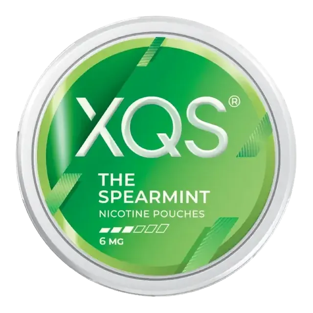 XQS The Spearmint 6mg nicotine pouch can
