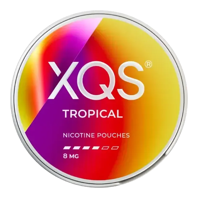 XQS Tropical Strong 8mg nicotine pouch can