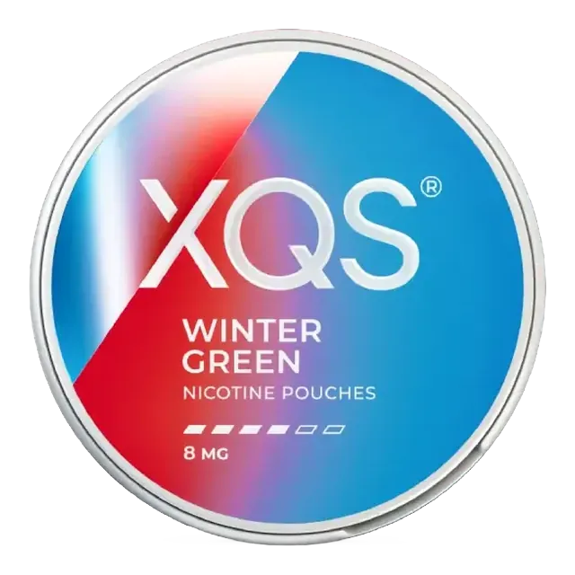XQS Winter Green Strong 8mg nicotine pouch can