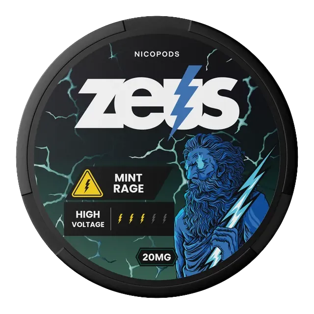 ZEUS Mint Rage 20mg nicotine pouch can