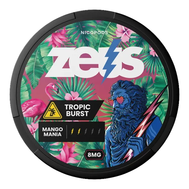 ZEUS Tropic Burst 8mg nicotine pouch can
