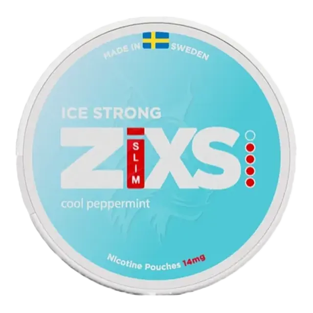 Zixs Cool Peppermint 12mg nicotine pouch can