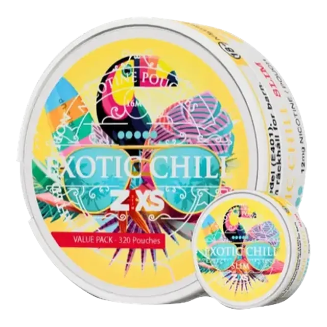 Zixs Exotic Chili Mega Can 12mg nicotine pouch can