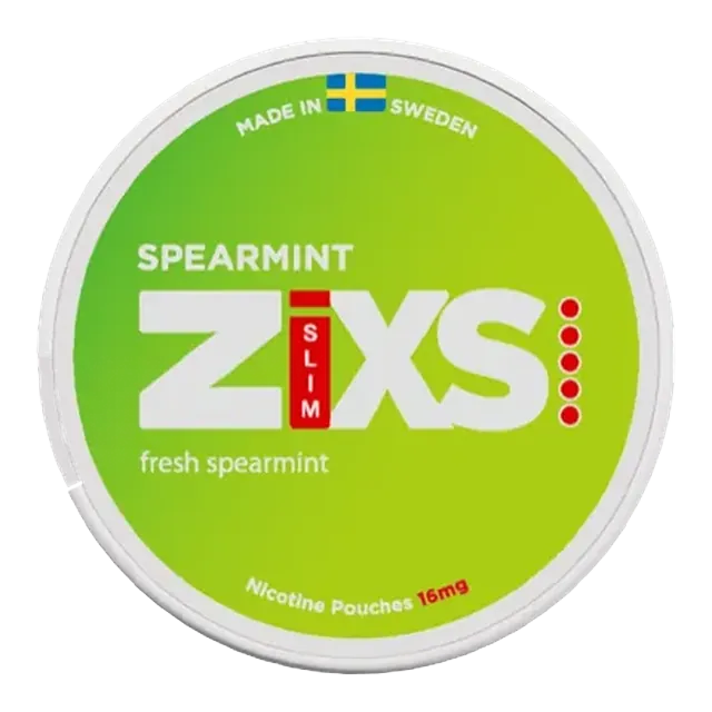 Zixs Spearmint 12mg nicotine pouch can