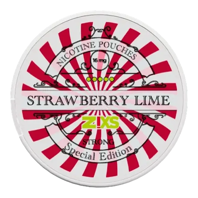 Zixs Strawberry Lime 12mg nicotine pouch can
