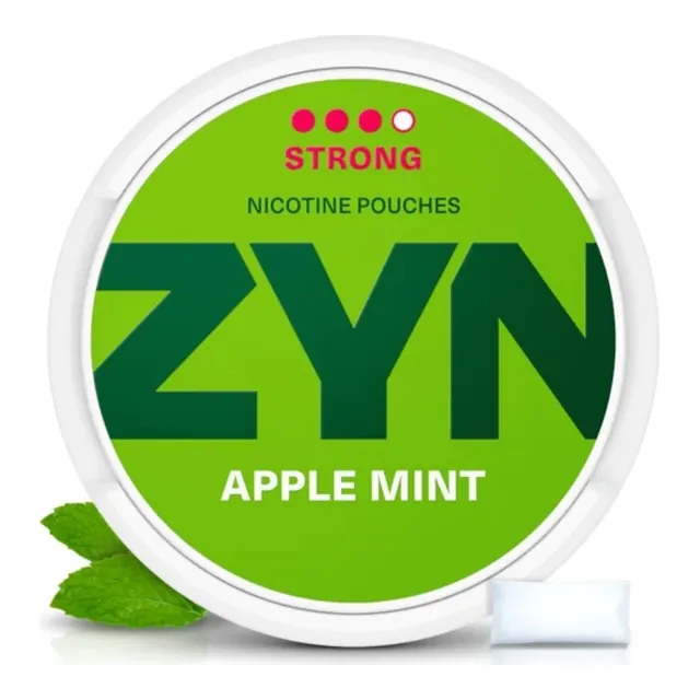 ZYN Apple Mint Classic Strong nicotine pouch can