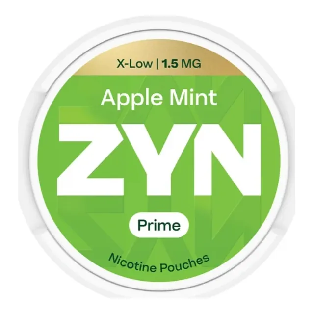 ZYN Apple Mint Prime Mini 1.5mg nicotine pouch can