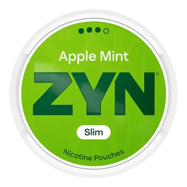 ZYN Apple Mint Slim S3 9mg nicotine pouch can