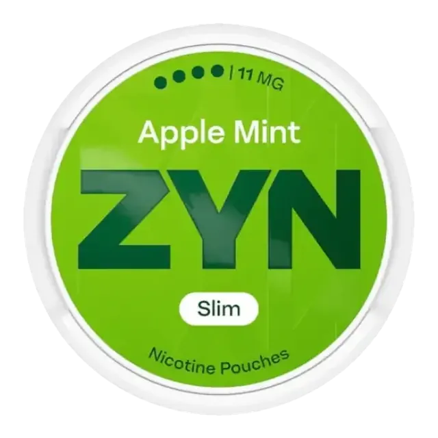 ZYN Apple Mint Slim S4 11mg nicotine pouch can