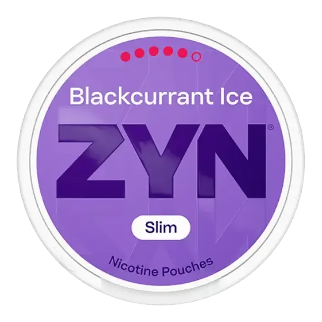 ZYN Blackcurrant Ice Slim S5 13.5mg nicotine pouch can