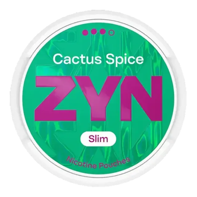 ZYN Cactus Spice Slim S3 9mg nicotine pouch can
