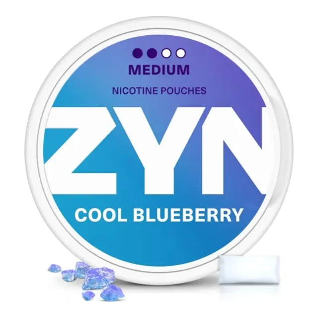 ZYN Cool Blueberry Classic 6mg nicotine pouch can