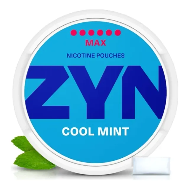 ZYN Cool Mint Classic Max nicotine pouch can
