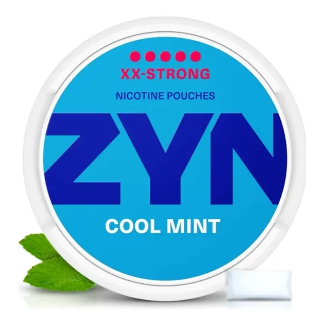 ZYN Cool Mint Classic XX-Strong nicotine pouch can