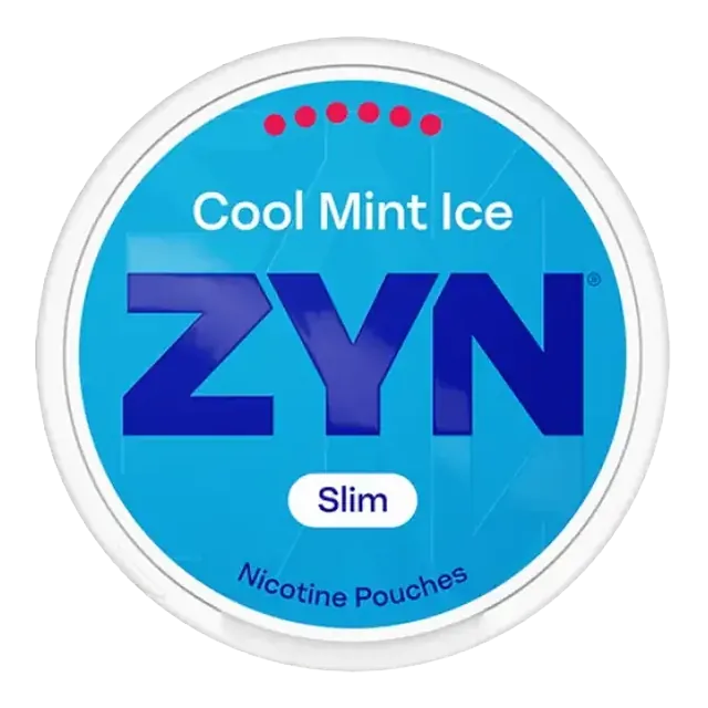 ZYN Cool Mint Ice Slim S6 16.5mg nicotine pouch can
