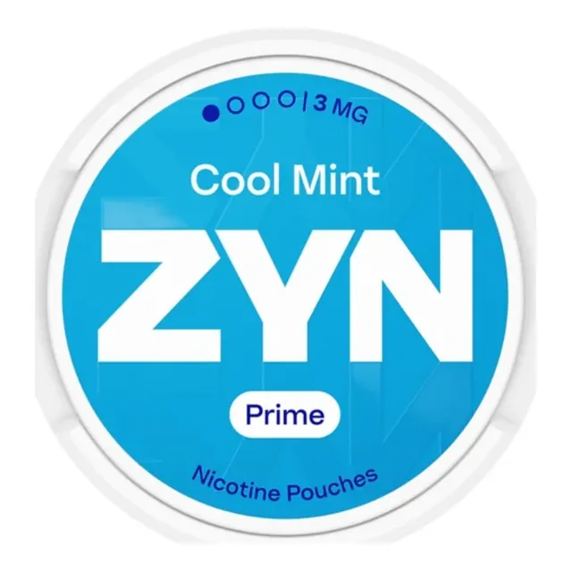 ZYN Cool Mint Prime Mini 3mg nicotine pouch can